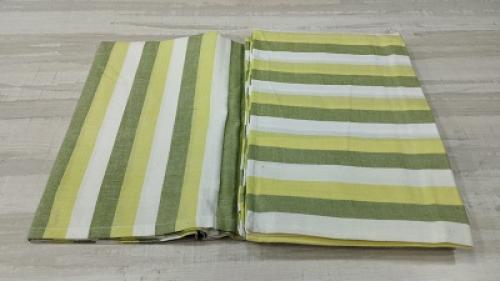 BEDSHEET STRIPE 72X100 2 PILLOW COVER